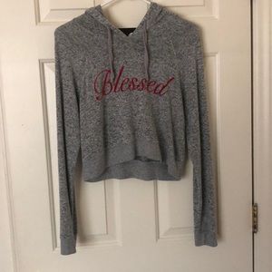 Cropped hoodie